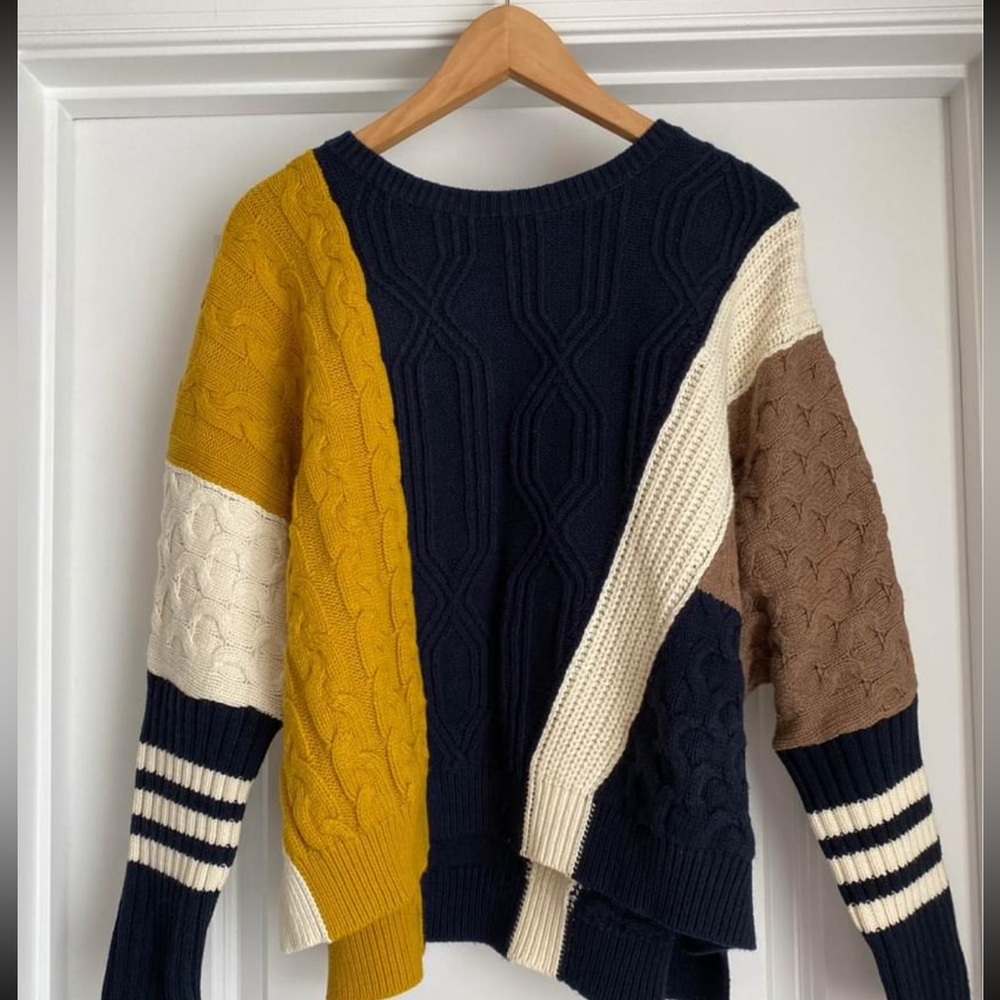 Anthropologie Maeve Colorblock sweater